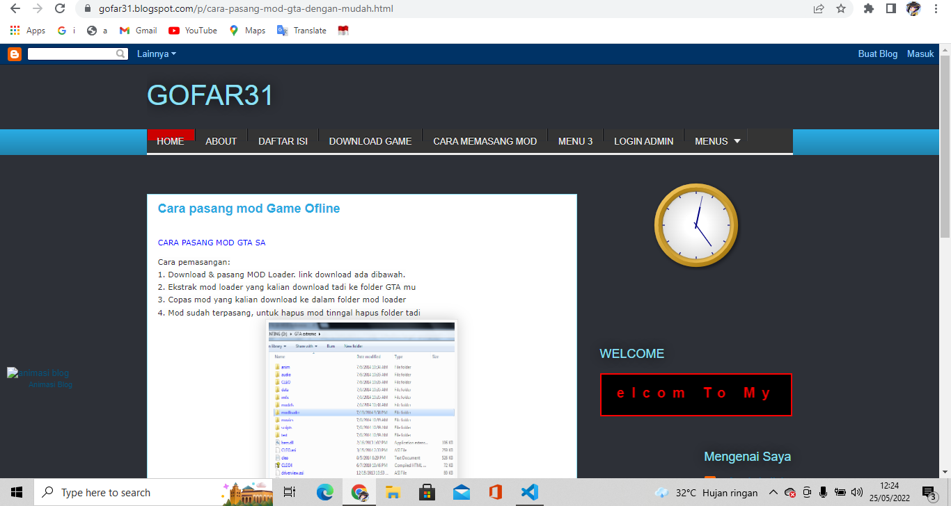 landing page